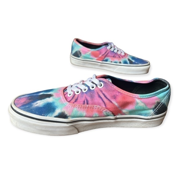 Vans Authentic Tie Dye Unisex Low Top Skate Sneakers, Women’s 9.5 Men’s 8 - Picture 3 of 7